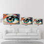 Wallity Pintura Decorativa de Vidrio Templado Multicolor 46 x 72 cm